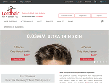 Tablet Screenshot of lordhair.com